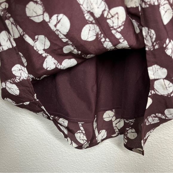 Madewell Mini Dress Easy 100% Silk in Batik Vine‎ Print Women’s Size XS - Picture 5 of 7